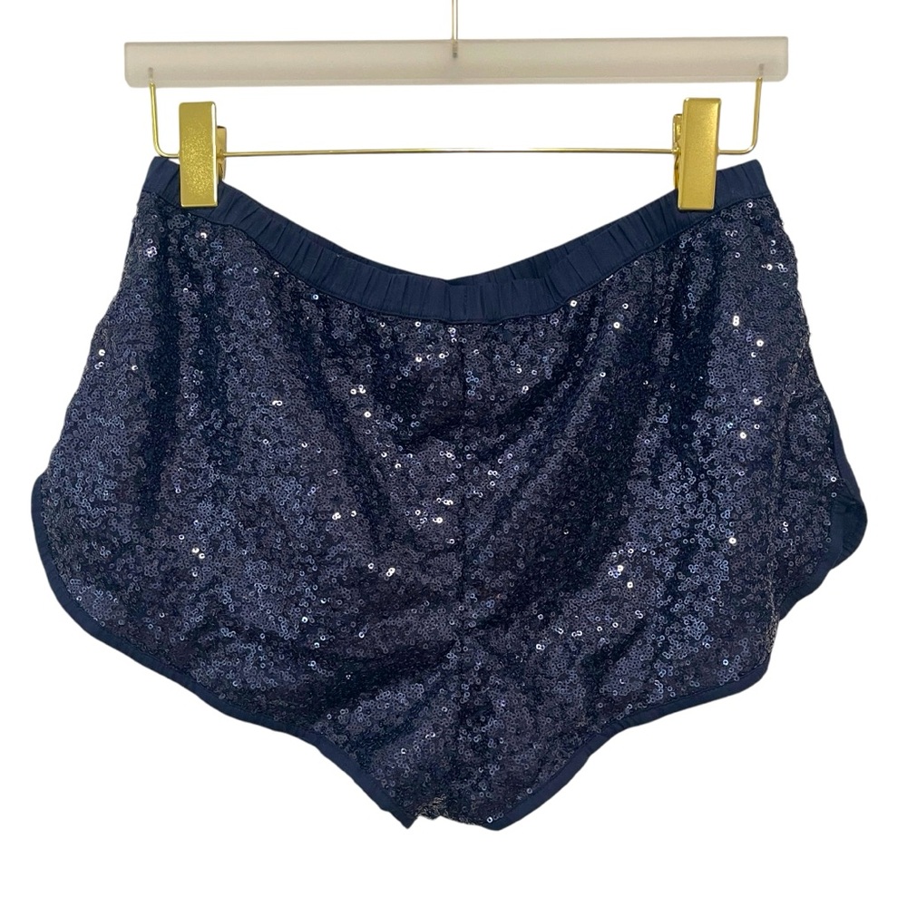 Victoria Secrets Navy Blue Sequins Sleep Shorts M - Picture 8 of 12